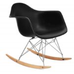 Classy rocking chair RAR Black By Decomica