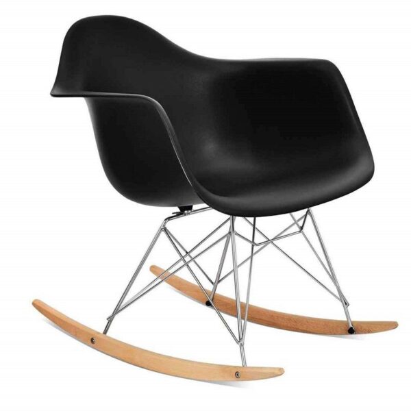Classy rocking chair RAR Black By Decomica