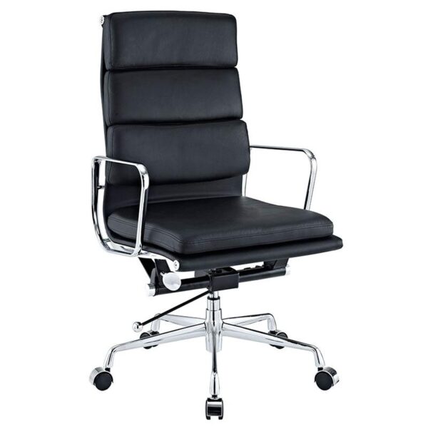 Classy Soft Pad High Back EA219 Office Chair - Black Leather