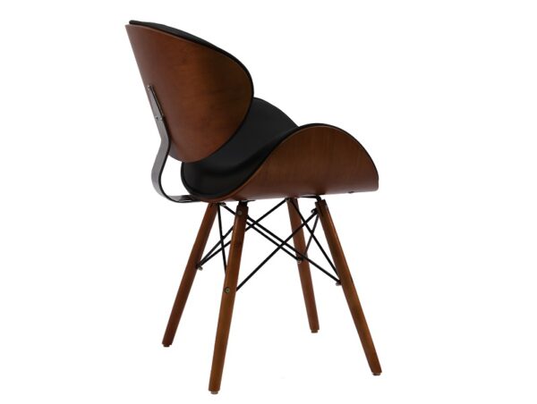 Vintage DSW Eiffel Dining Office Chair with Walnut Finish - Retro Style Faux Furniture - Image 10