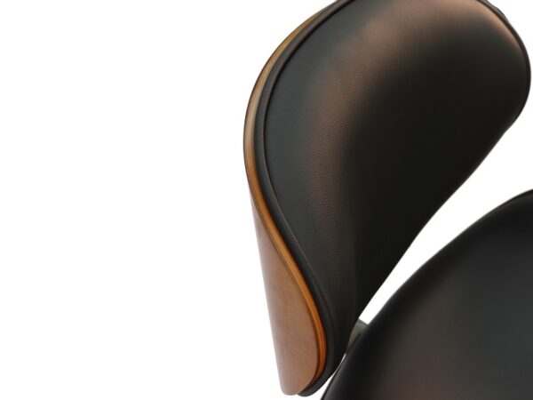 Vintage DSW Eiffel Dining Office Chair with Walnut Finish - Retro Style Faux Furniture - Image 4