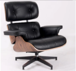 Classy Style Lounge Chair Only Light Rose Wood – Black