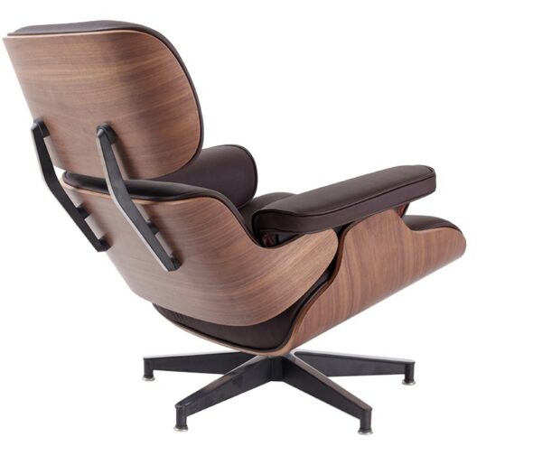 Elegant Walnut Wood Lounge Chair in Brown - Classy Style for Home Decor - Image 6