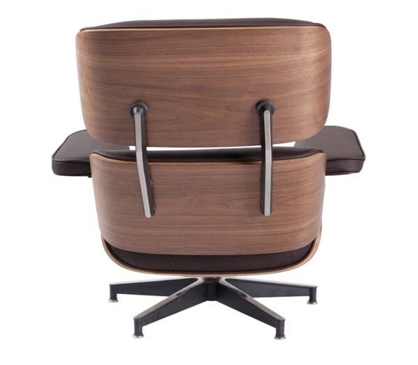 Elegant Walnut Wood Lounge Chair in Brown - Classy Style for Home Decor - Image 3